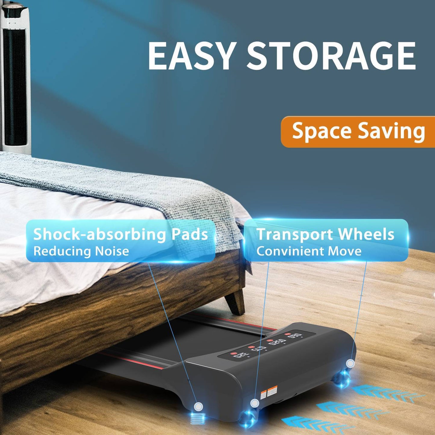 Under Desk Treadmill Machine Walking Pad For Home and Office