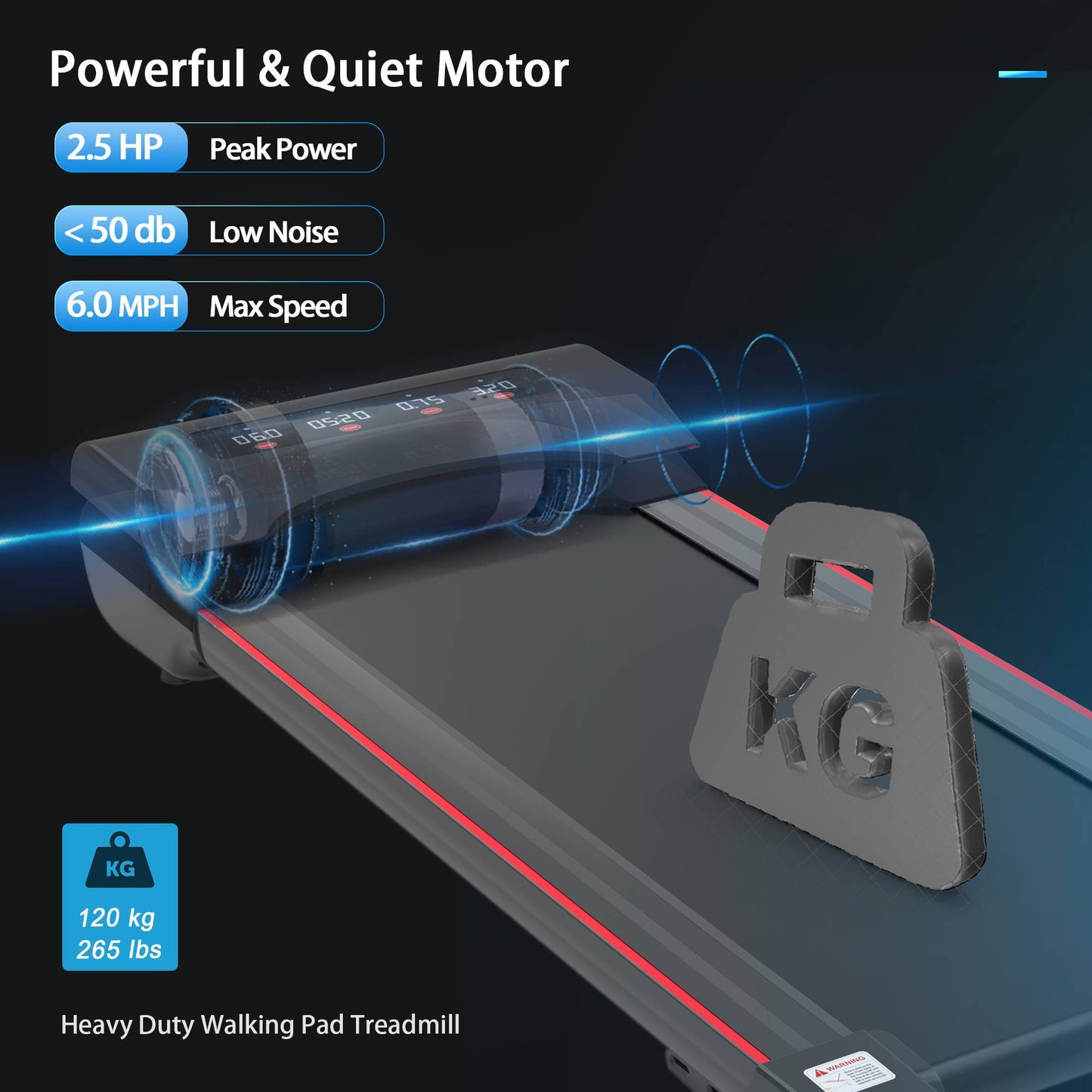 Under Desk Treadmill Machine Walking Pad For Home and Office