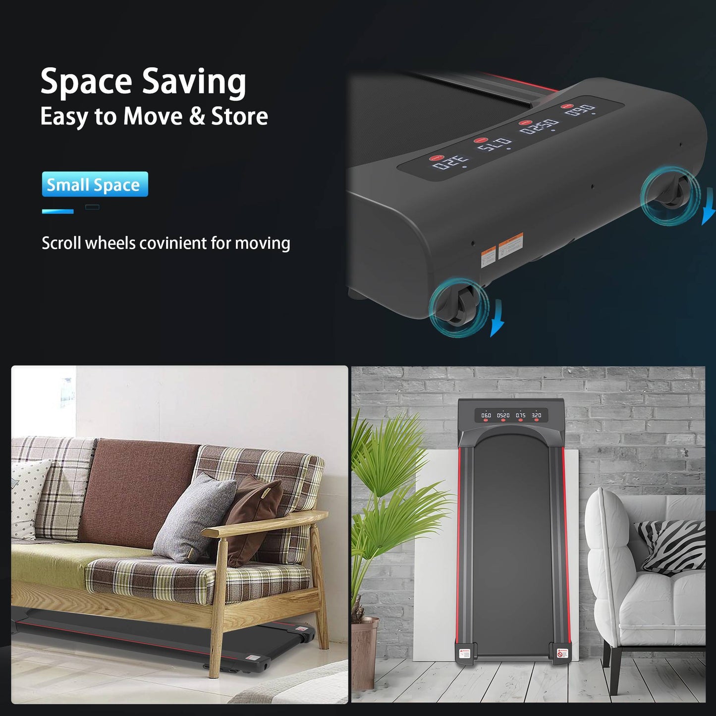 Under Desk Treadmill Machine Walking Pad For Home and Office
