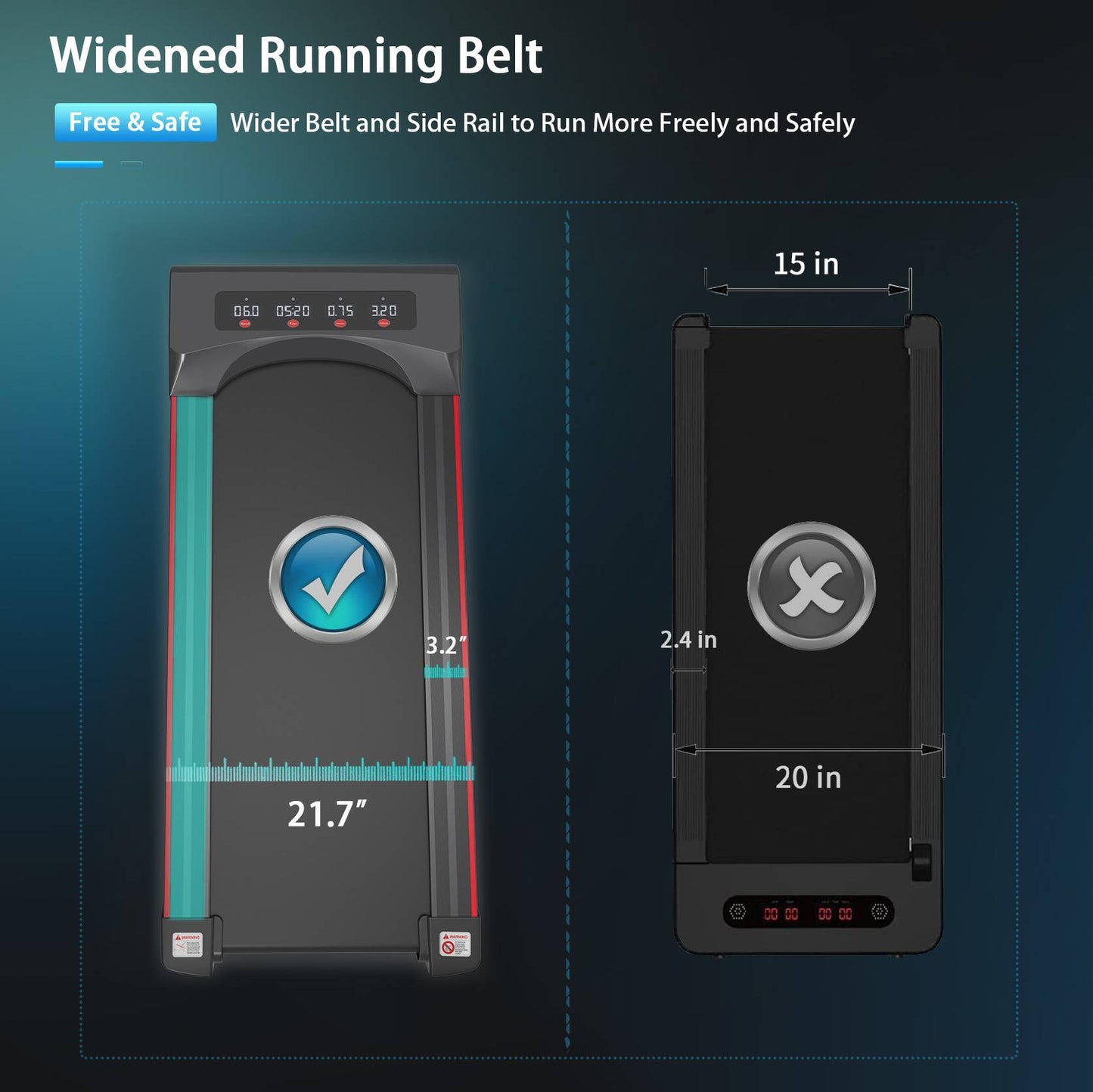 Under Desk Treadmill Machine Walking Pad For Home and Office