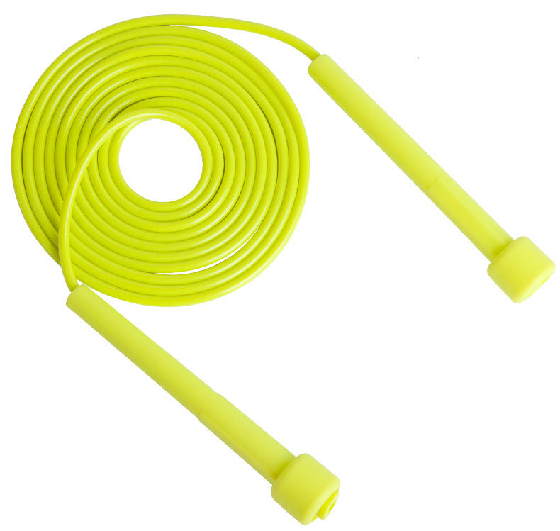 Portable Skipping Rope Pen Holder in bright yellow, ideal for children's play and development.